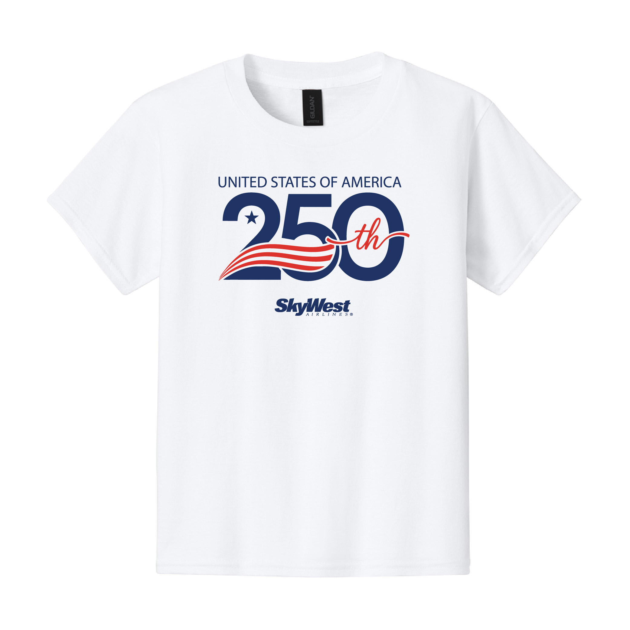 2026 Youth Fourth of July Shirt- White